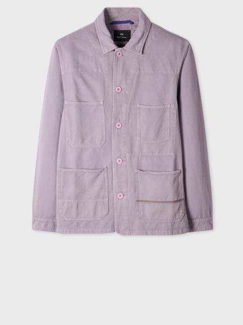 Lilac Cotton-Linen Work Jacket