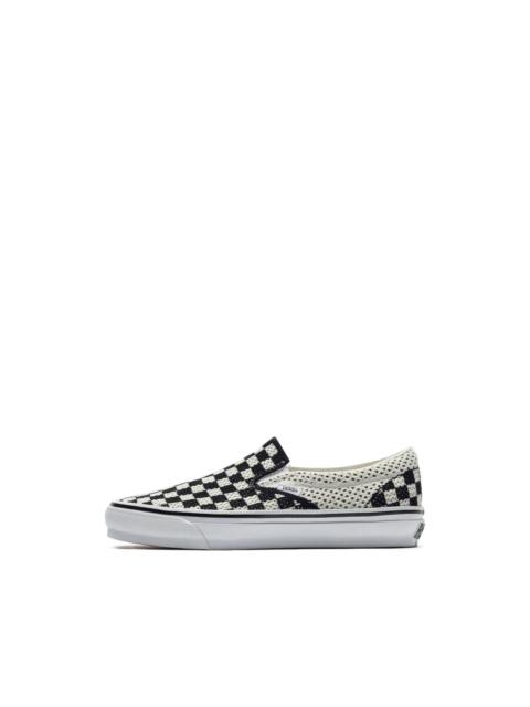 checkerboard slip-on sneakers
