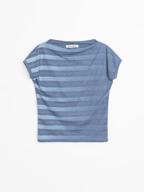 Sailor T-Shirt 70S Jersey Wave Plisse