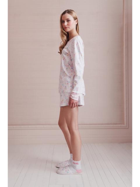 LoveShackFancy x Roller Rabbit Candy Heart Stripe Hunter Pajama