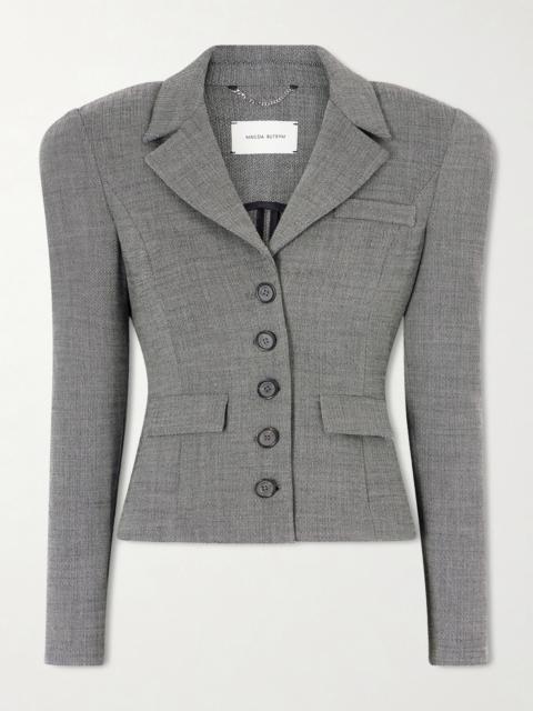 Cropped Stretch-wool Blazer