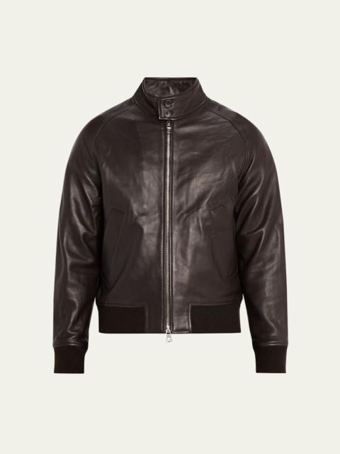 Men's Craig Leather Bomber Jacket