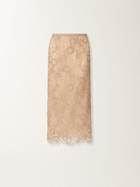 Macramé lace skirt