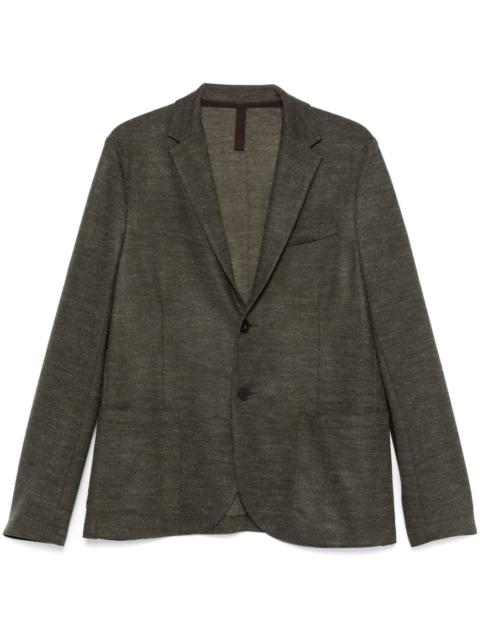 mélange-effect blazer
