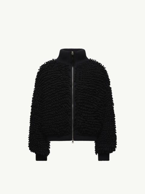 Moncler x EE72 by Edward Enninful Wool Blend Zip-Up Cardigan