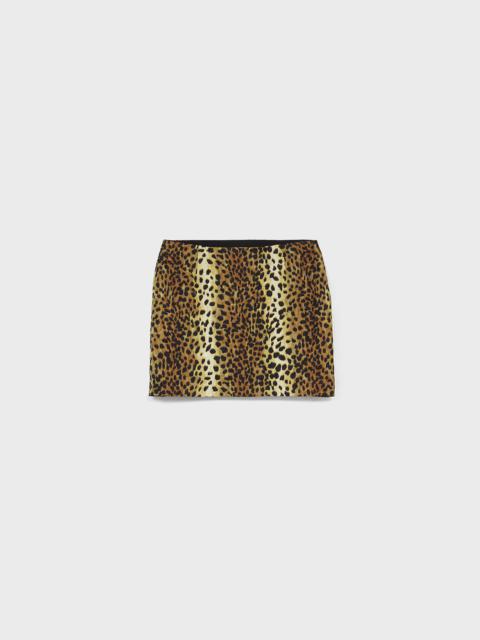 ANIMALIER PRINT MINI SKIRT