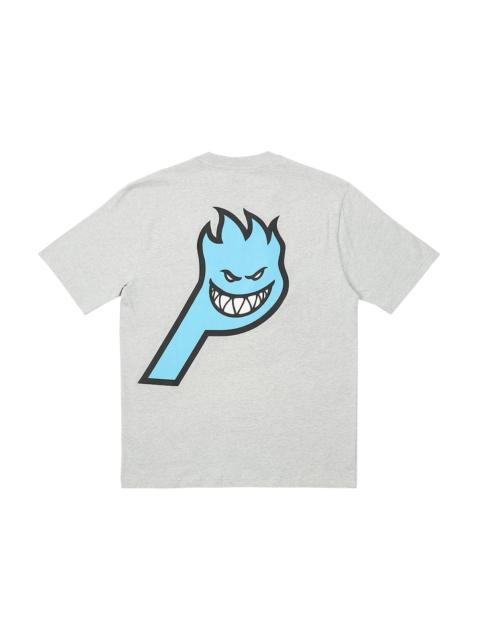 Palace x Spitfire P-Head T-Shirt Grey Marl