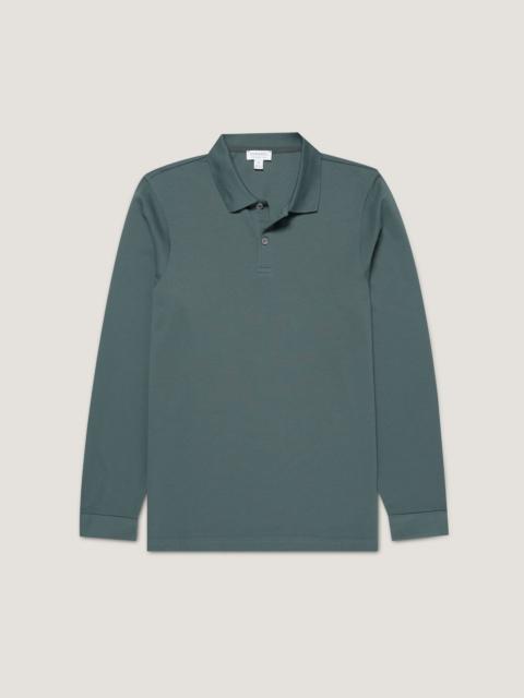 Long Sleeve Piqué Polo Shirt
