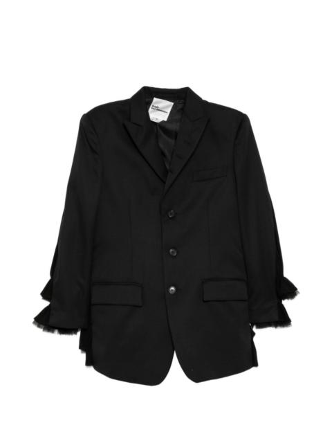 ruffled blazer
