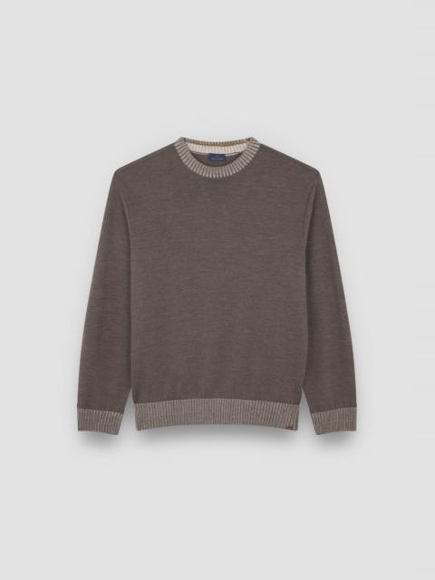 SOFT COOL TOUCH WOOL CREWNECK SWEATER