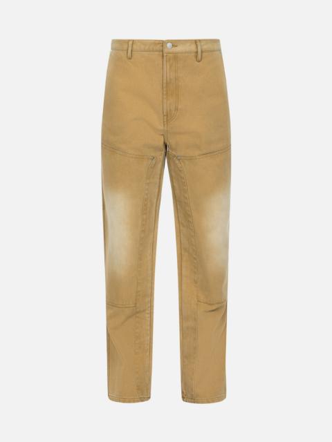 SEAGULL APPLIQUÉ EMBROIDERY BAGGY FIT CARPENTER PANTS