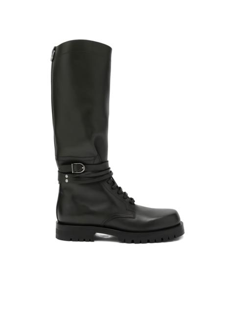 buckle-fastening boots