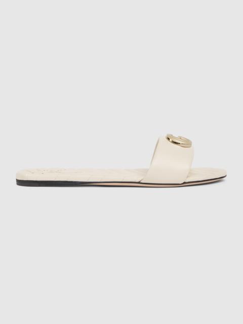 Women's slide sandal with Doube G