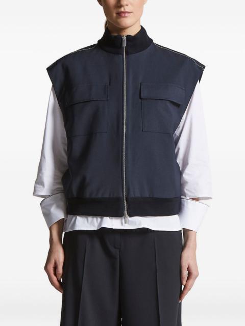 zip-front gilet