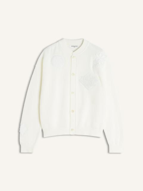 ART NOUVEAU STAMPS KNITTED BLOUSON