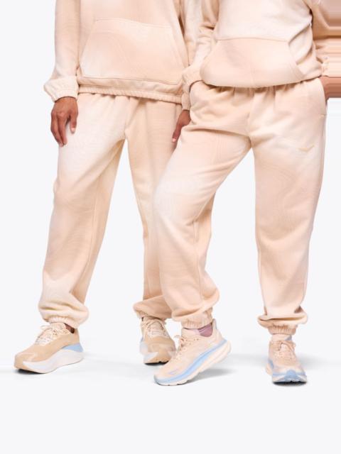 Essential Jogger Pants in Beige Cloud Topo