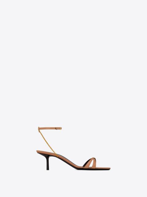 melody sandals in shiny leather