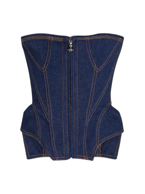 DENIM COBRAX CORSET - INDIGO
