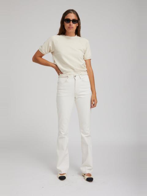 VINTAGE WHITE COTTON RAGLAN SWEATSHIRT TEE