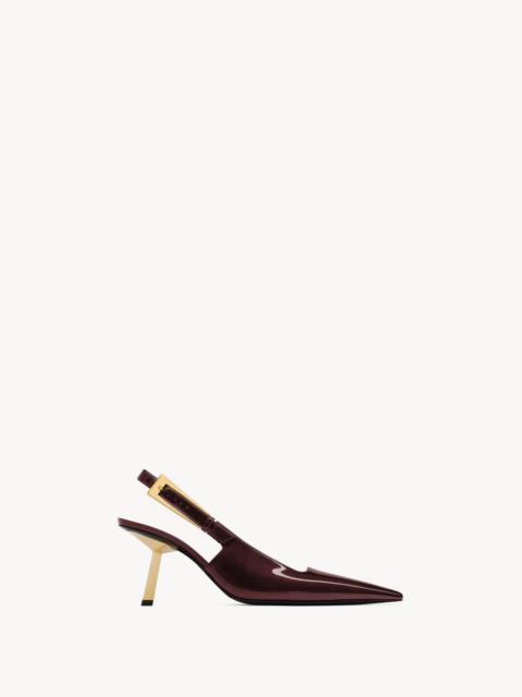 lee slingback pumps in patent leather