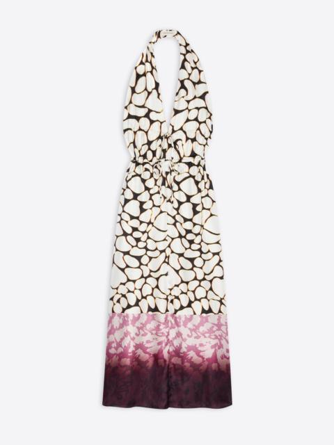 SILK HALTER DRESS