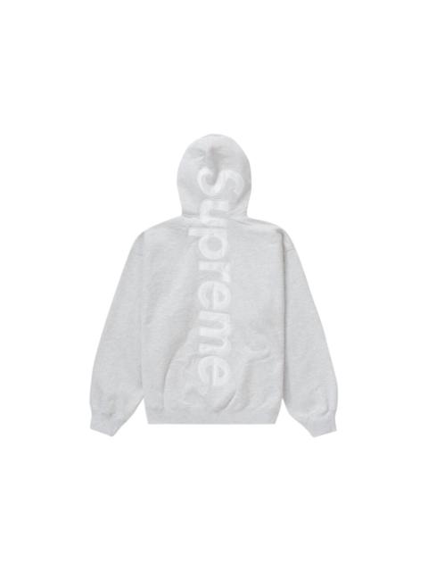 Supreme Satin Appliqué Hooded Sweatshirt (FW23) Ash Grey