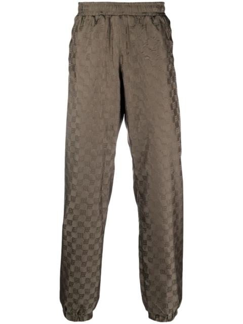 monogram-pattern trackpants