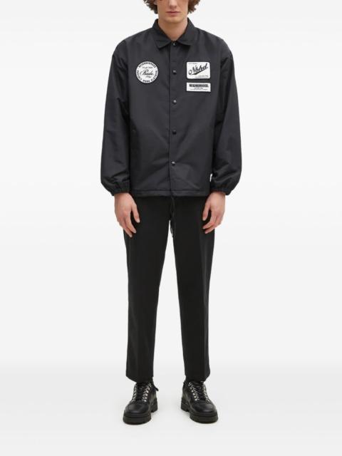 logo-patch coach jacket