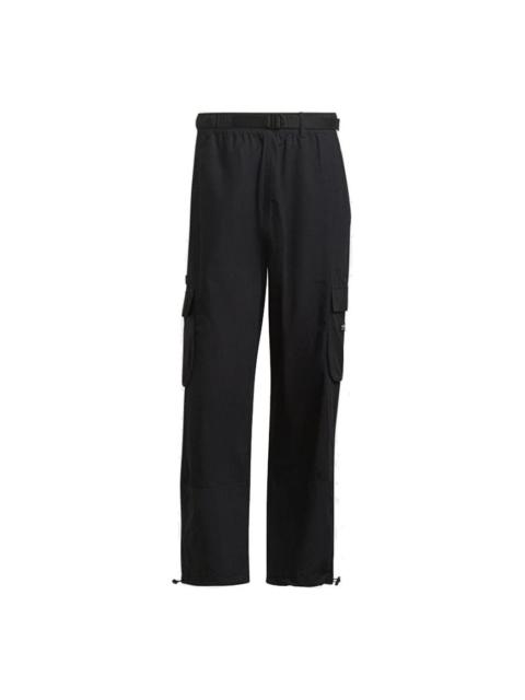 Men's adidas originals Cargo Pant Side Pocket Splicing Drawstring Bundle Feet Sports Pants/Trousers/