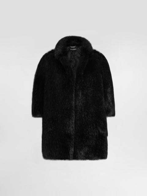 Faux fur jacket