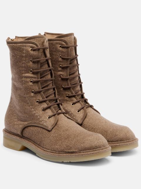 Baker cashmere combat boots