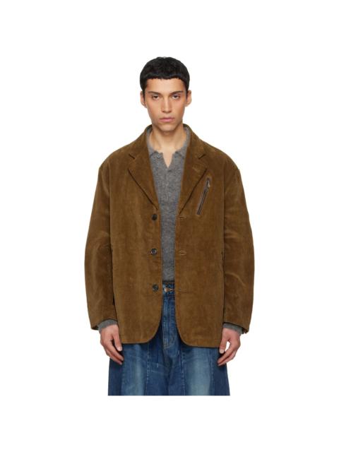 Tan Zipped Travel Blazer