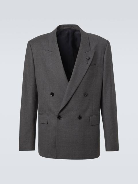 Double-breasted wool blazer