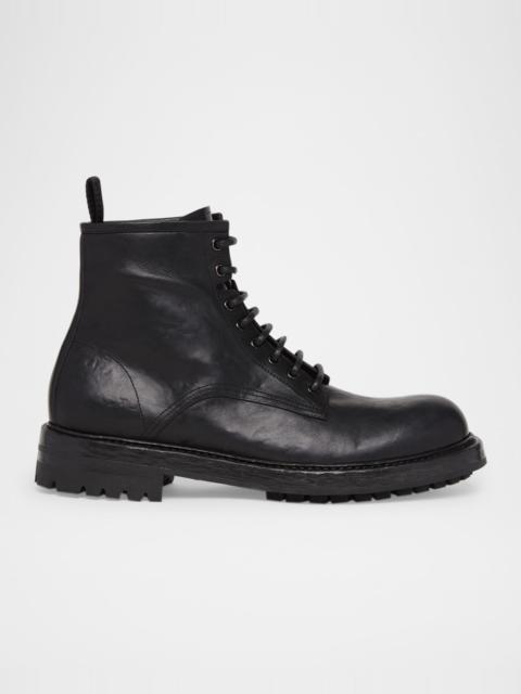 Men's Elba Vachetta Leather Combat Boots
