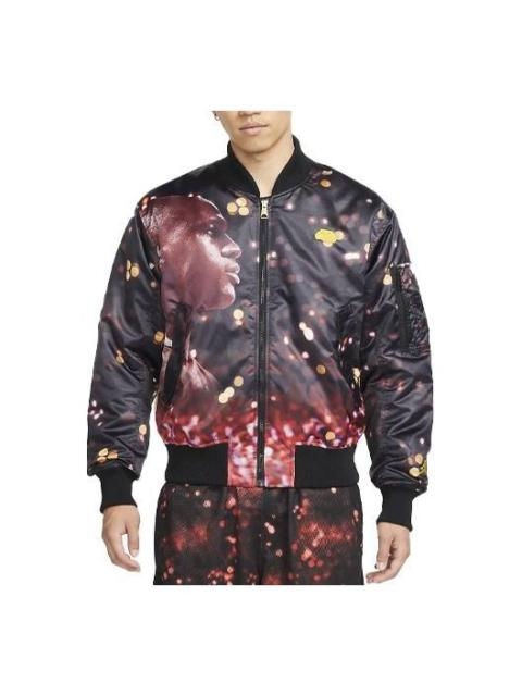 Air Jordan Loose Casual Printing Long Sleeves Jacket Black DC9655-010