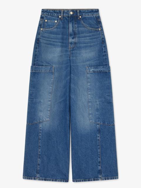 BAGGY WIDE JEANS IN RIGID DENIM