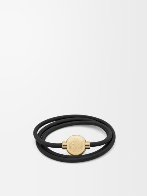 Pebble bracelet in calfskin