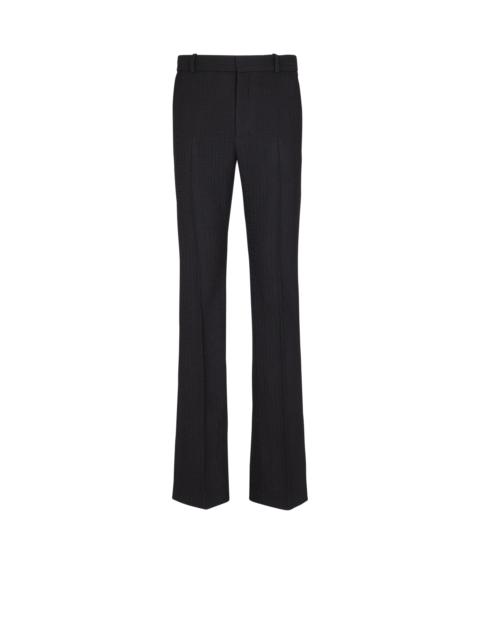 Darted grain de poudre trousers
