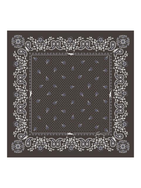 French Bandana Silk scarf 50 Mocha - OTHER