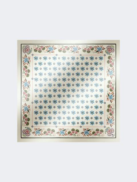 Printed silk twill foulard - BEIGE PINK