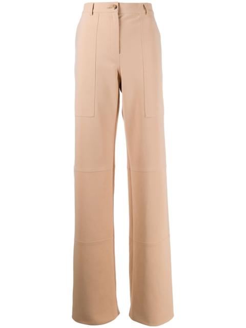 long wide-leg trousers
