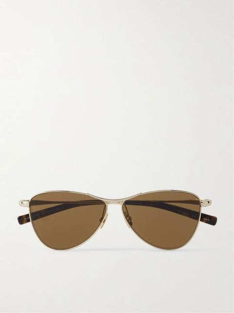Vesper small aviator-style gold-tone sunglasses Gold
