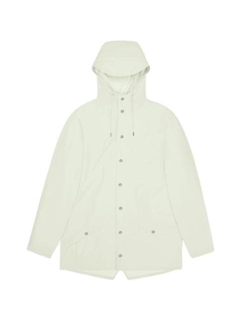 buttoned hooded jacket