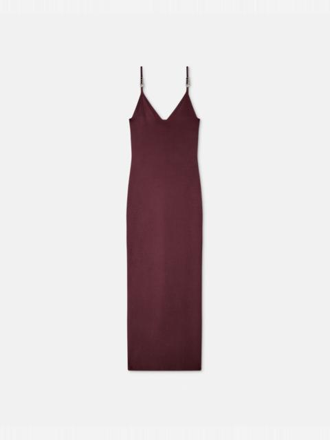 Safety Pin Knit Slip Midi Dress