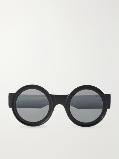 Round-frame Acetate Sunglasses