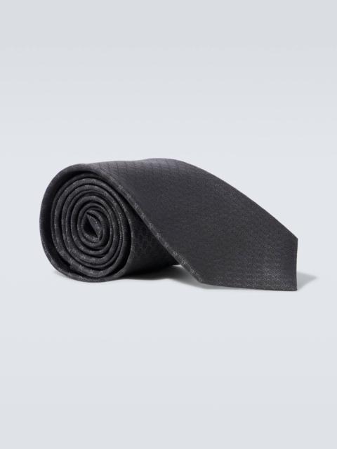 GG silk jacquard tie