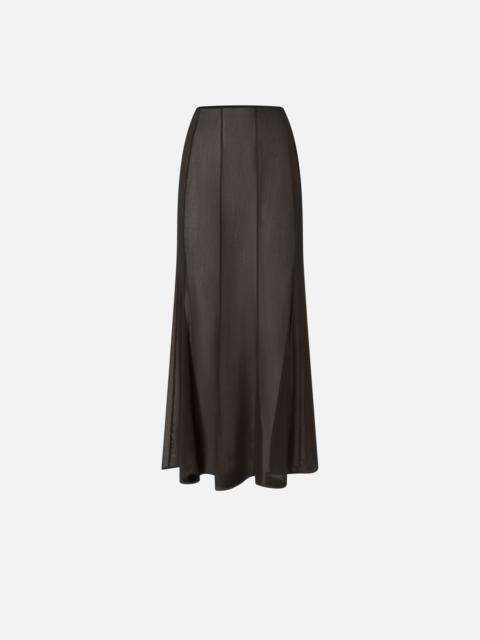 LONG SKIRT WITH SHEER DETAILS