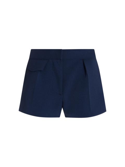 The Nedra Tailored Knit Shorts navy