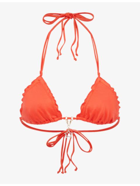 Berry Triangle Bikini Top