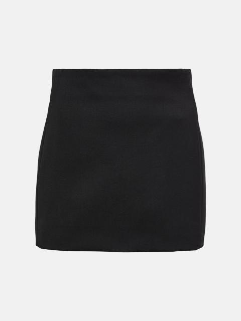 Wool miniskirt